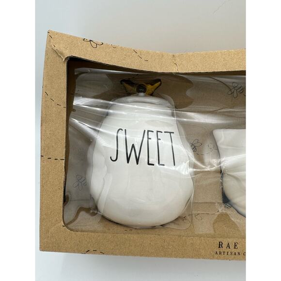 Rae Dunn Bee Collection Set Sugar and Creamer, NIB - Picture 2 of 6